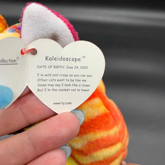 Ty Beanie Baby cat Kaleidoscope - Picture 4 of 5